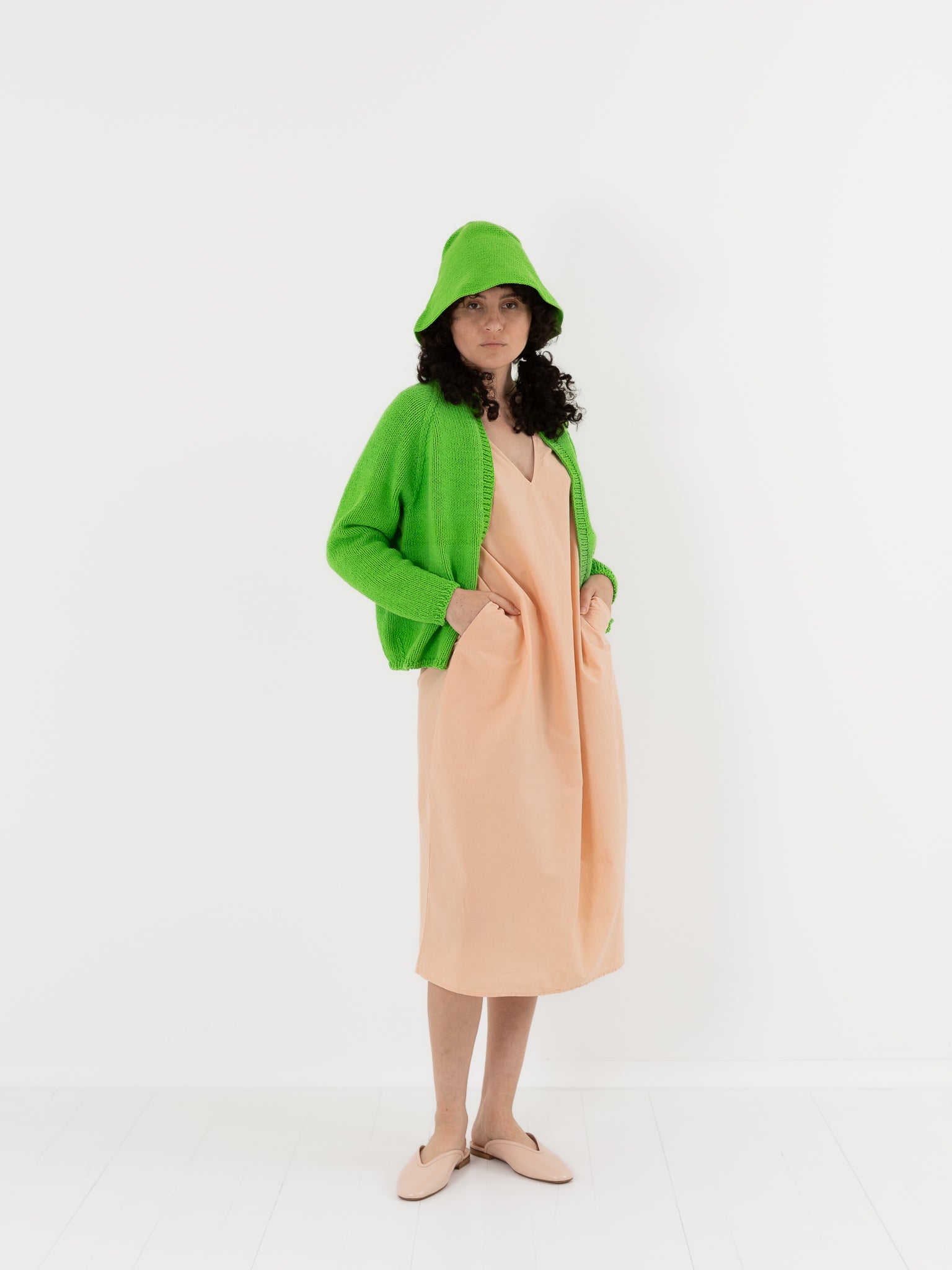 Nitto Paleta Cardigan in Buccia - NITTO at Worthwhile - shop CARDIGAN
