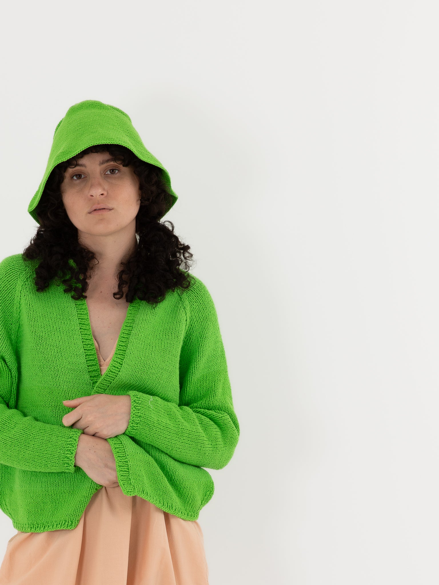 Nitto Paleta Cardigan in Buccia - NITTO at Worthwhile - shop CARDIGAN