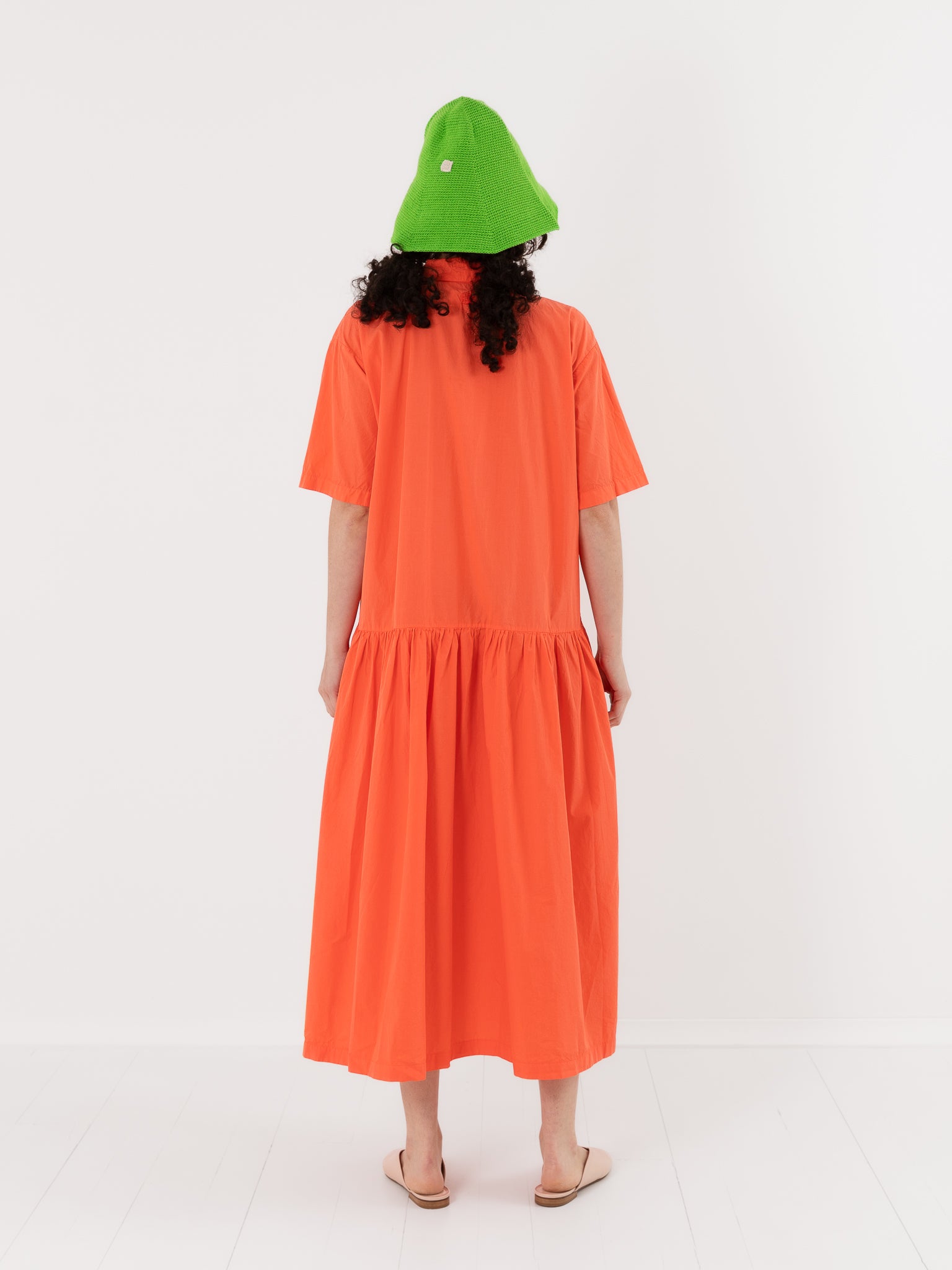 Nitto Gea Dress in Coral - NITTO at Worthwhile - shop DRESS