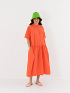 Nitto Gea Dress in Coral - NITTO at Worthwhile - shop DRESS