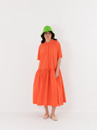 Nitto Gea Dress in Coral - NITTO at Worthwhile - shop DRESS