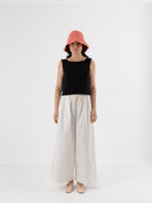 Nitto Cama Palazzo Pant in Off White - NITTO at Worthwhile - shop PANT