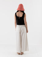 Nitto Cama Palazzo Pant in Off White - NITTO at Worthwhile - shop PANT
