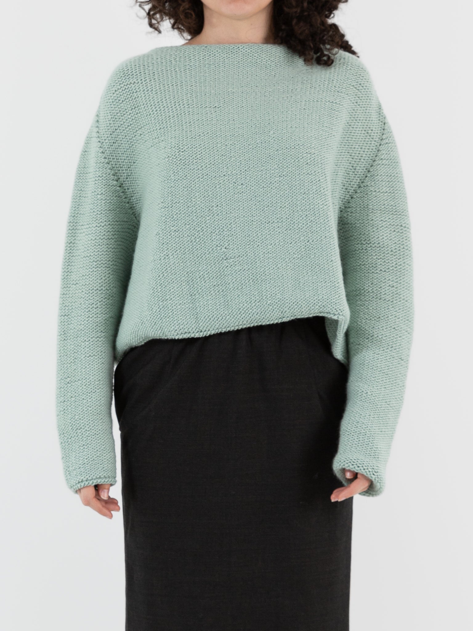 Nitto Aviao Sweater in Mint Green - NITTO at Worthwhile - shop SWEATER