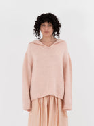Nitto Aviator Sweater in Baby Pink - NITTO at Worthwhile - shop SWEATER