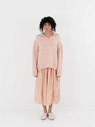 Nitto Aviator Sweater in Baby Pink - NITTO at Worthwhile - shop SWEATER