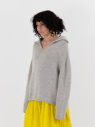 Nitto Aviator Sweater in Light Grey - NITTO at Worthwhile - shop SWEATER
