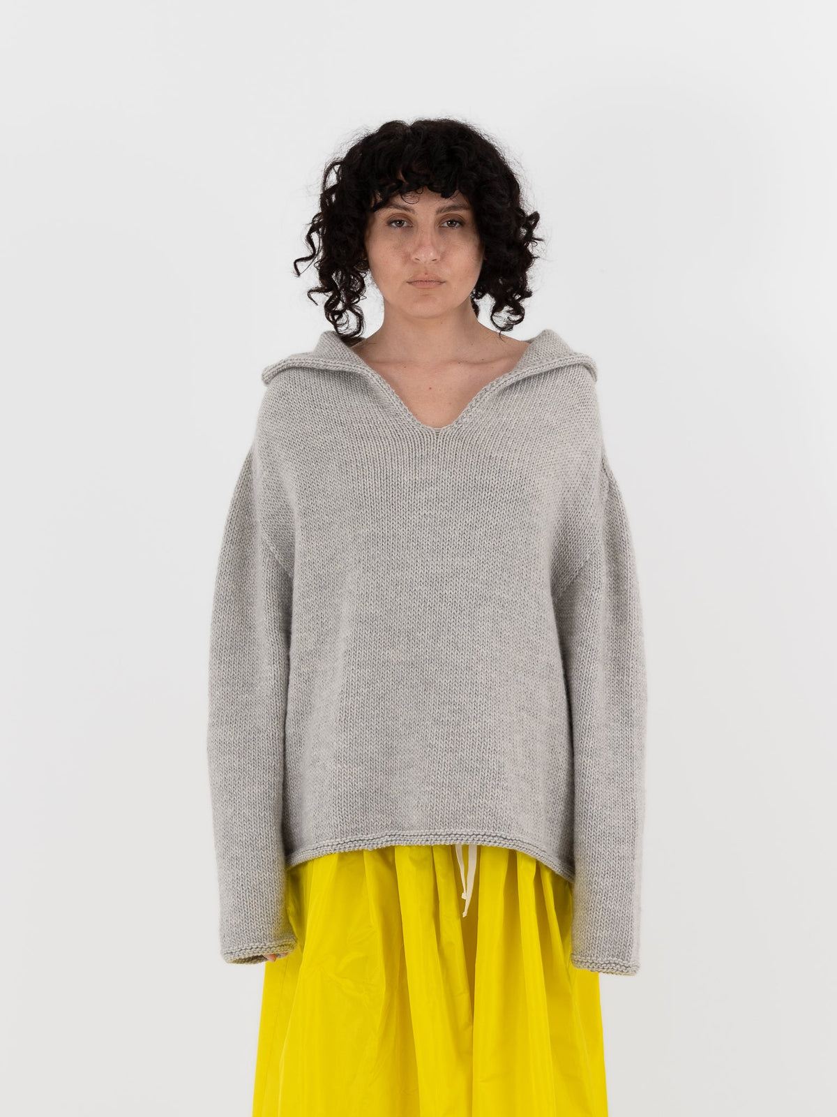 Nitto Aviator Sweater in Light Grey - NITTO at Worthwhile - shop SWEATER
