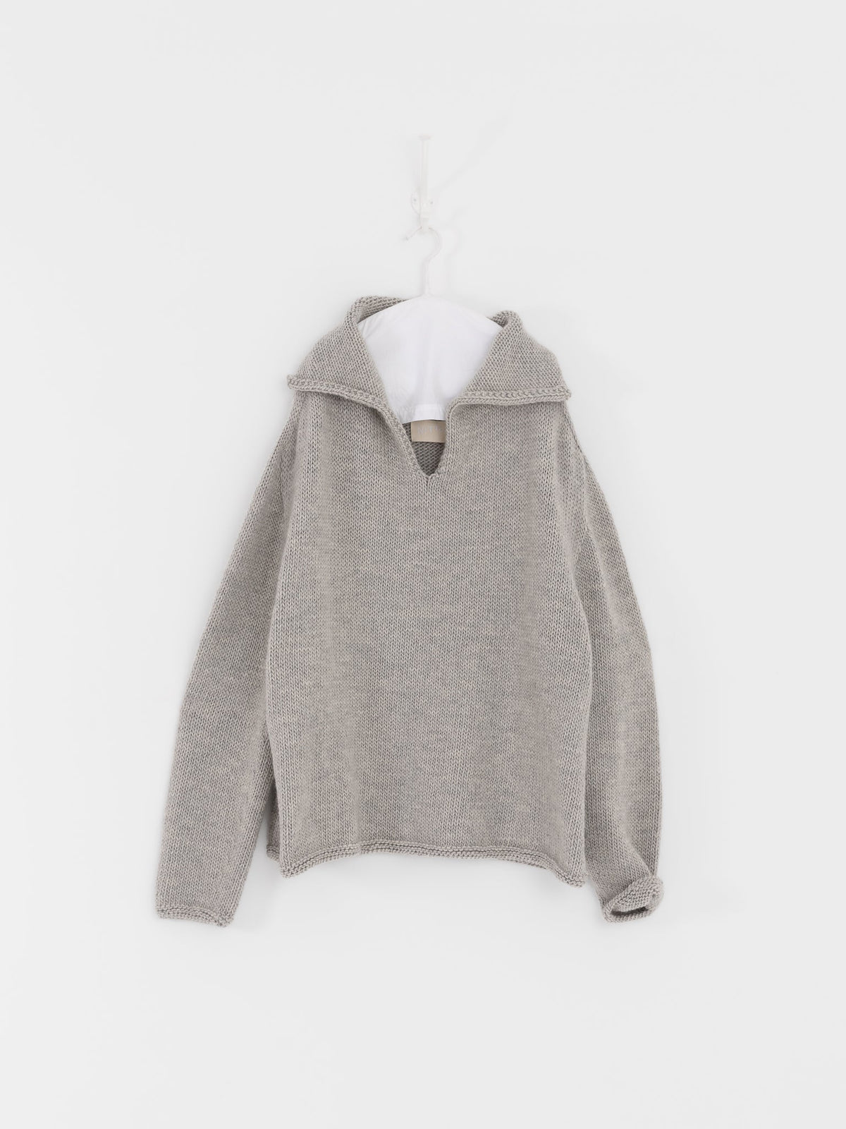 Nitto Aviator Sweater in Light Grey - NITTO at Worthwhile - shop SWEATER