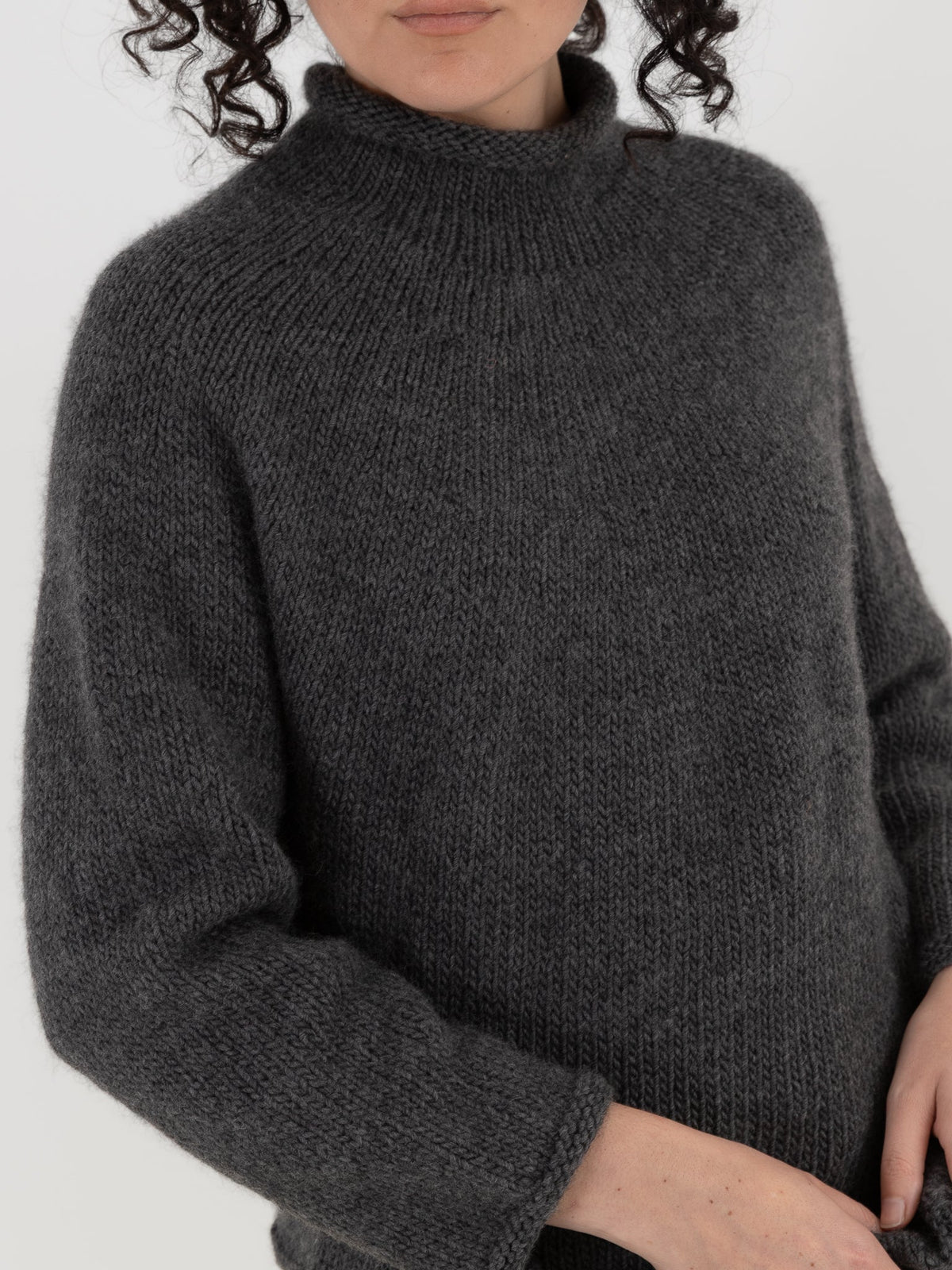 Nitto Cafe Da Manha Sweater in Anthracite Grey - NITTO at Worthwhile - shop SWEATER