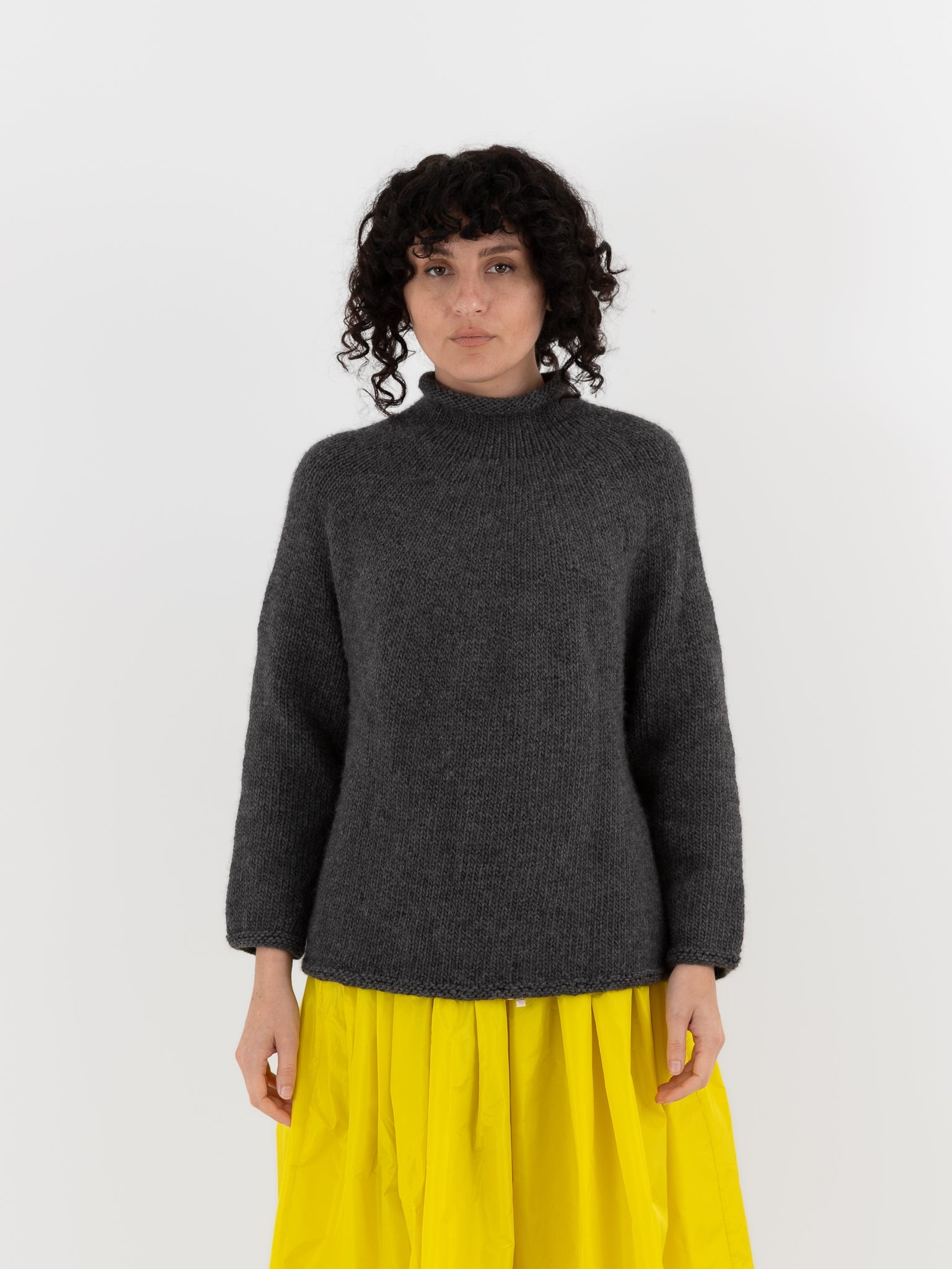 Nitto Cafe Da Manha Sweater in Anthracite Grey - NITTO at Worthwhile - shop SWEATER