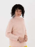 Nitto Cafe Da Manha Sweater in Baby Pink - NITTO at Worthwhile - shop SWEATER