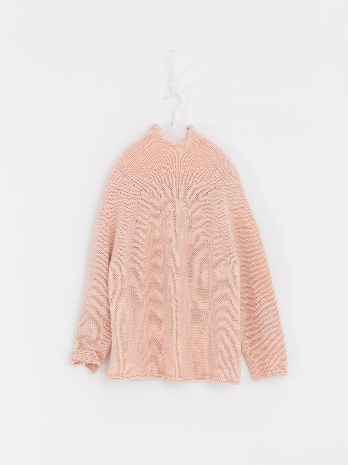 Nitto Cafe Da Manha Sweater in Baby Pink - NITTO at Worthwhile - shop SWEATER