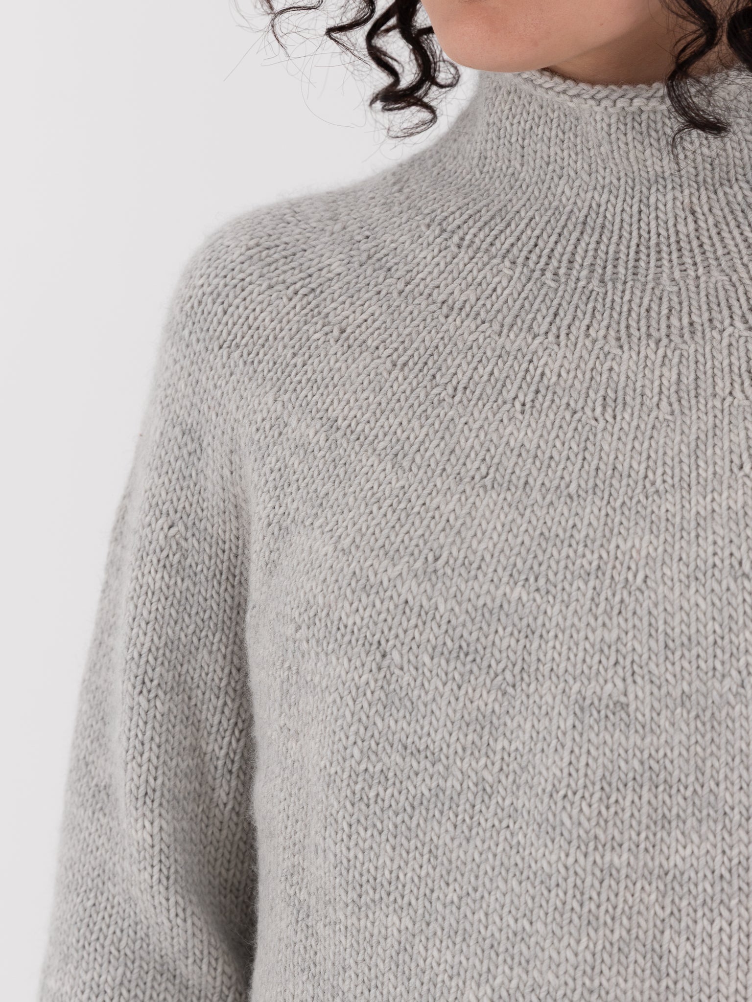 Nitto Cafe Da Manha Sweater in Light Grey - NITTO at Worthwhile - shop SWEATER