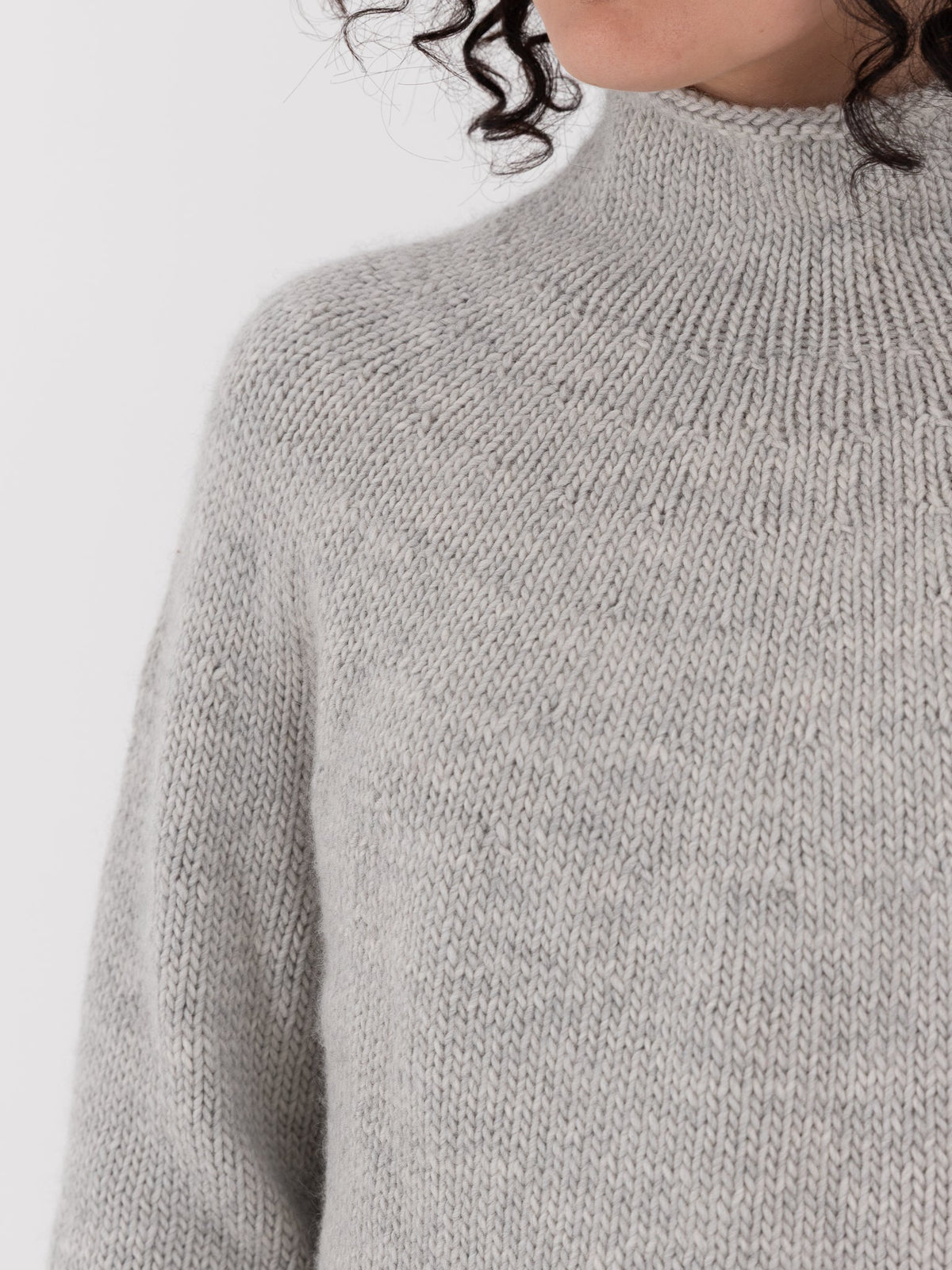 Nitto Cafe Da Manha Sweater in Light Grey - NITTO at Worthwhile - shop SWEATER