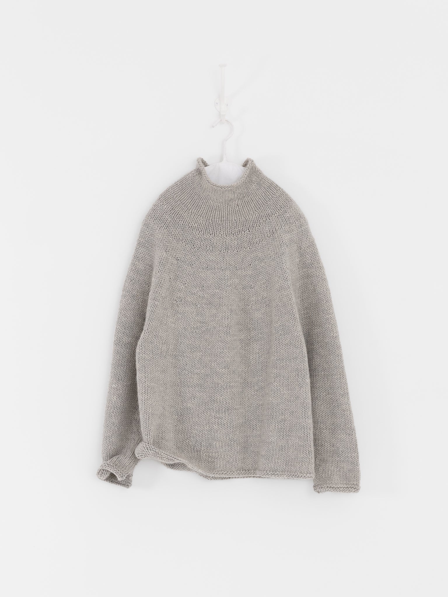 Nitto Cafe Da Manha Sweater in Light Grey - NITTO at Worthwhile - shop SWEATER