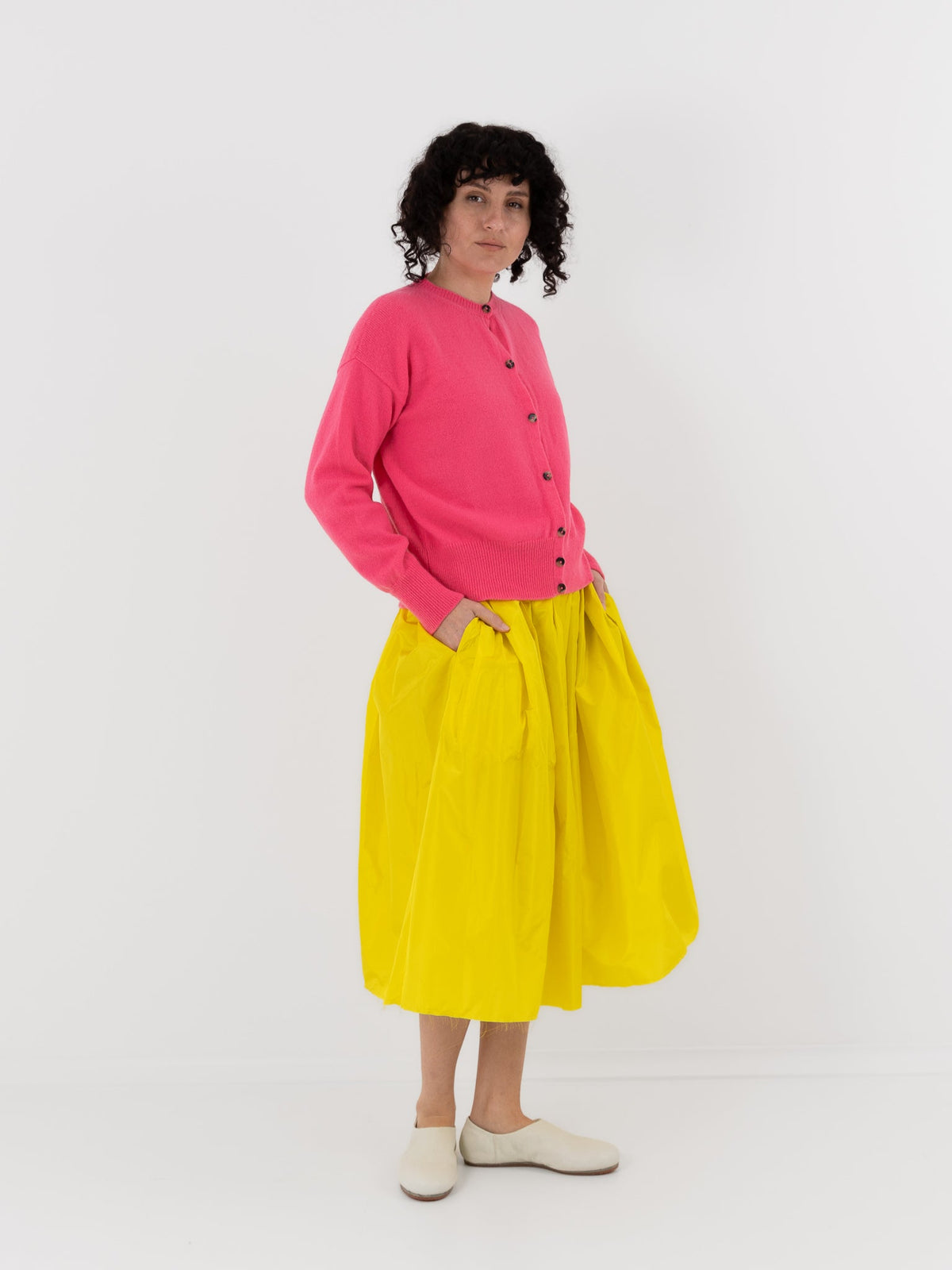 Nitto Clelia Cardigan in Rose - NITTO at Worthwhile - shop CARDIGAN