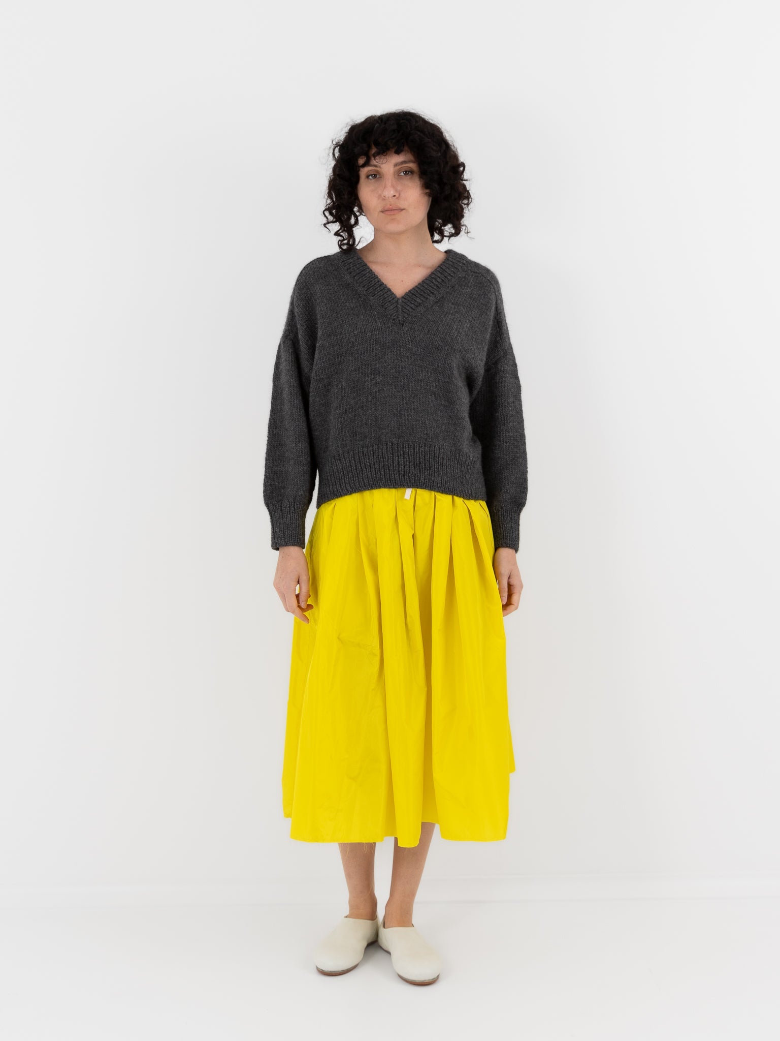 Nitto Donna Sweater in Anthracite Grey - NITTO at Worthwhile - shop SWEATER