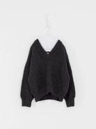 Nitto Donna Sweater in Anthracite Grey - NITTO at Worthwhile - shop SWEATER