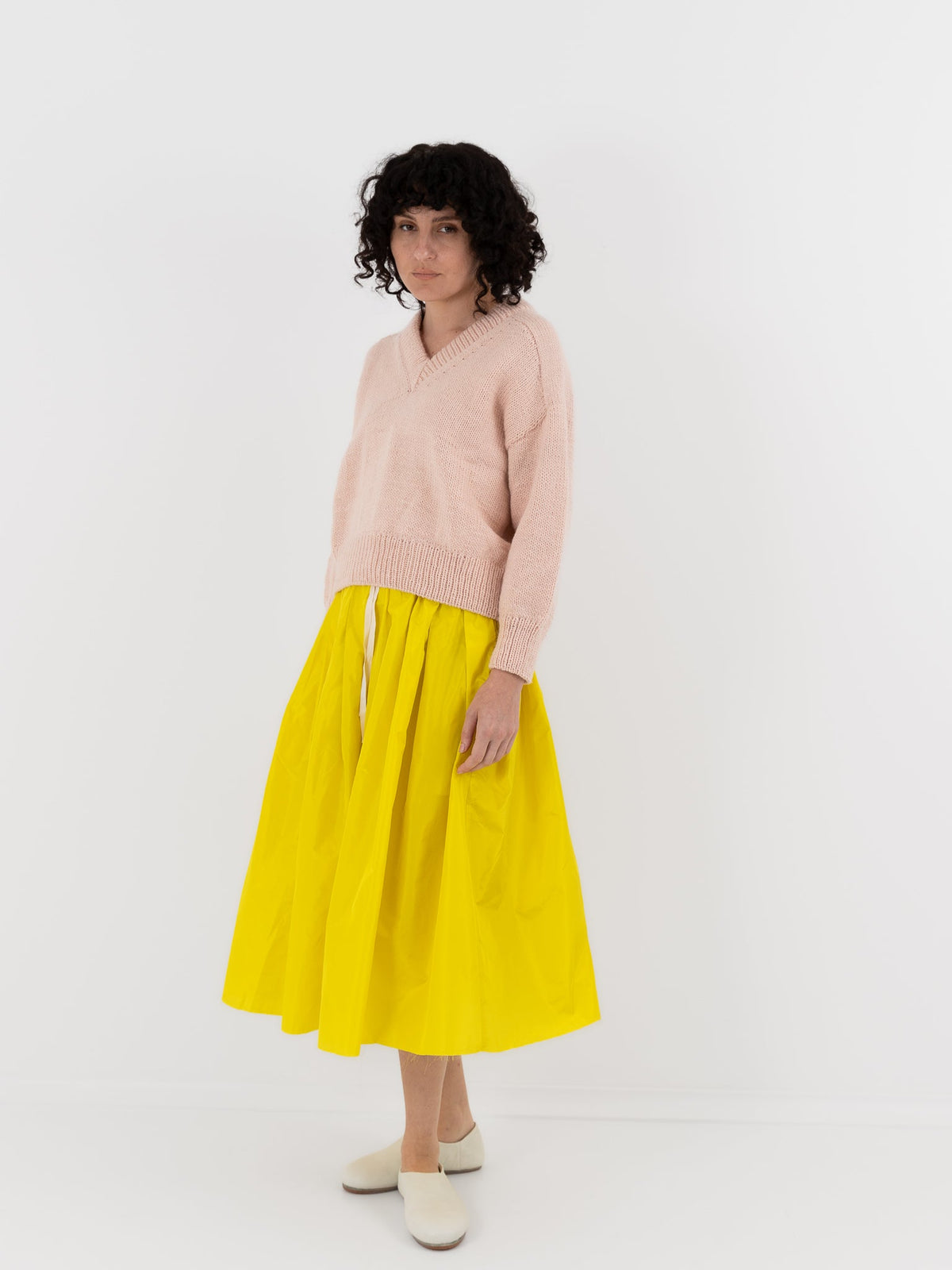 Nitto Donna Sweater in Baby Pink - NITTO at Worthwhile - shop SWEATER