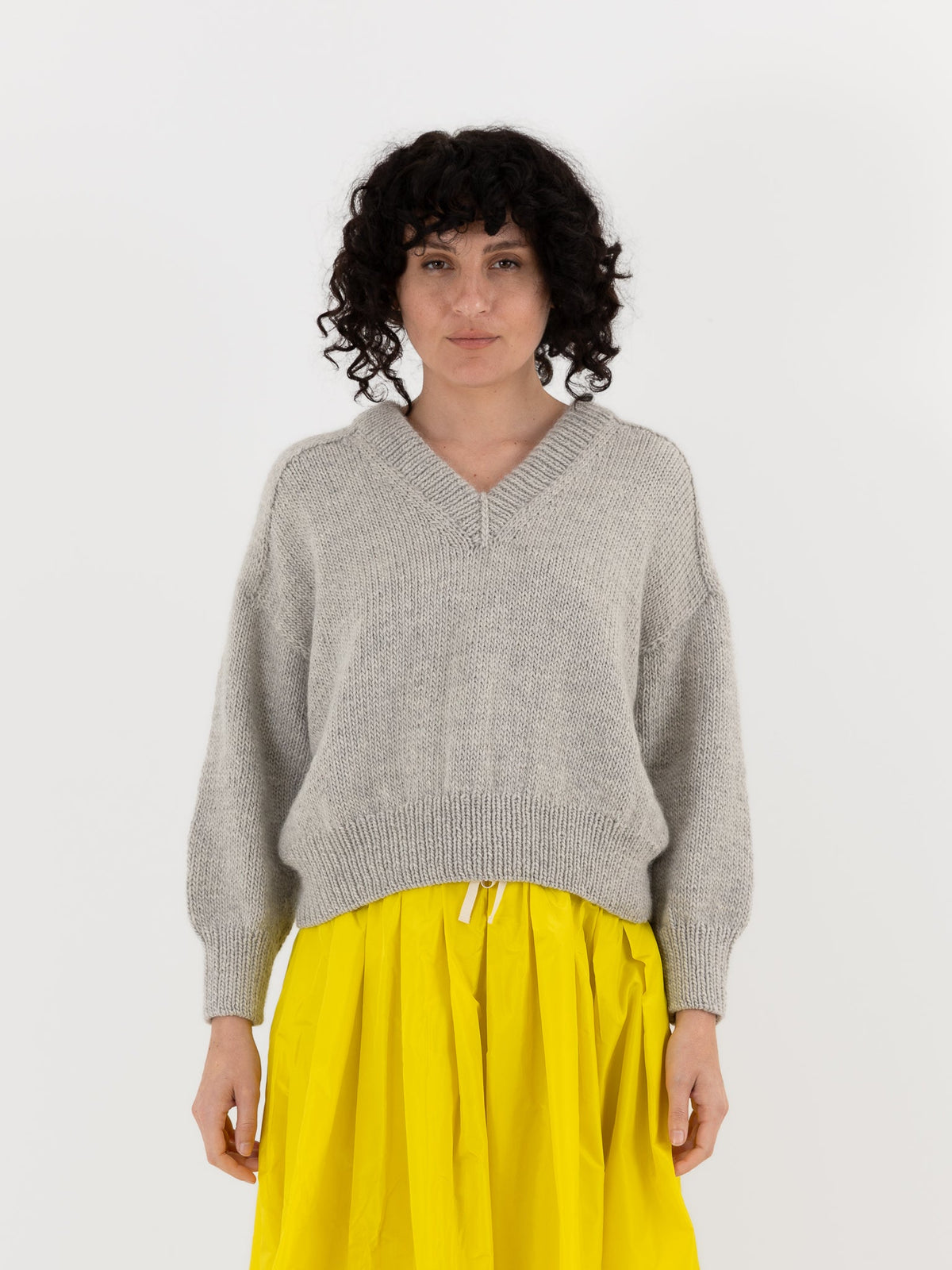 Nitto Donna Sweater in Light Grey - NITTO at Worthwhile - shop SWEATER