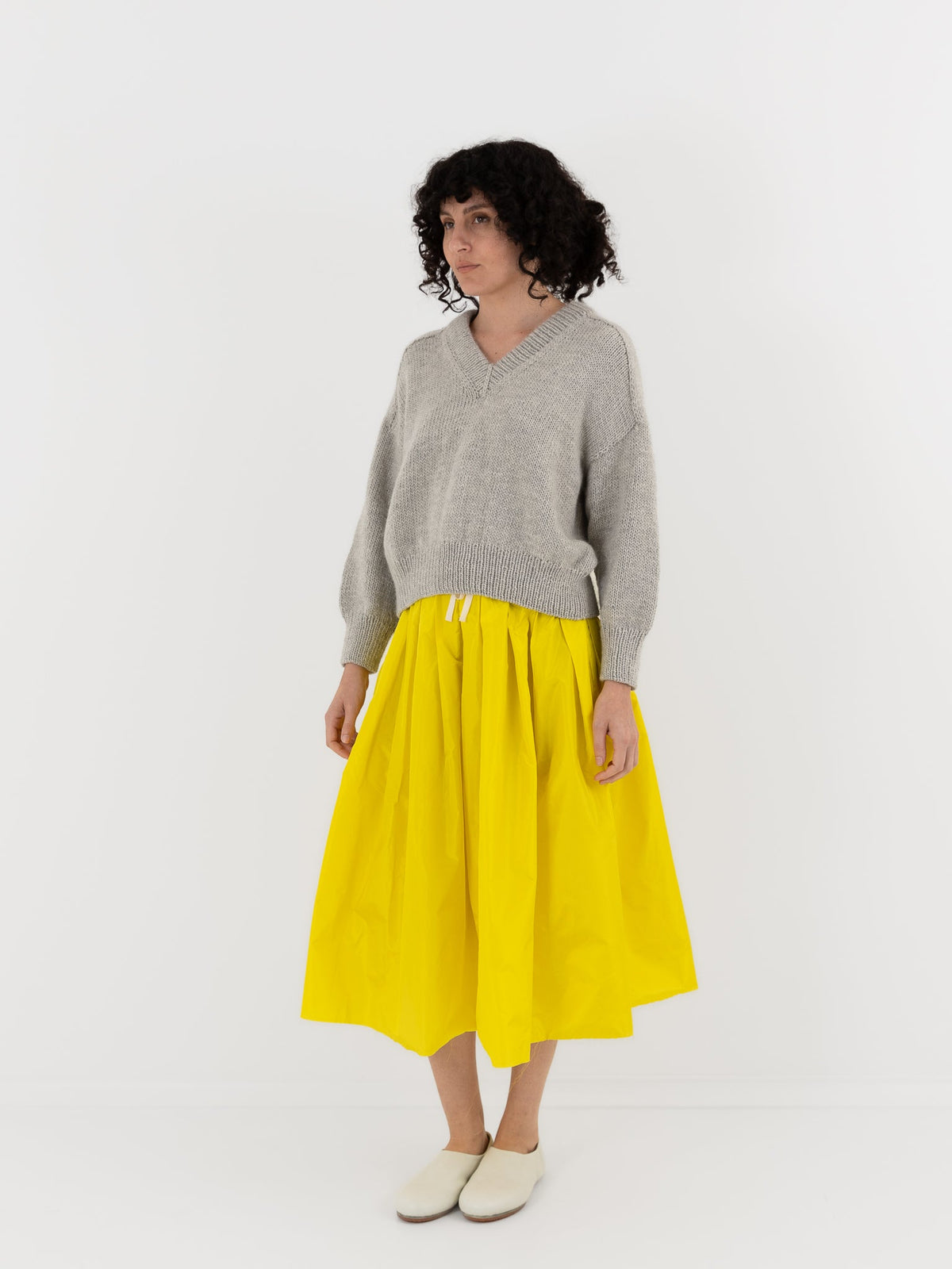 Nitto Donna Sweater in Light Grey - NITTO at Worthwhile - shop SWEATER