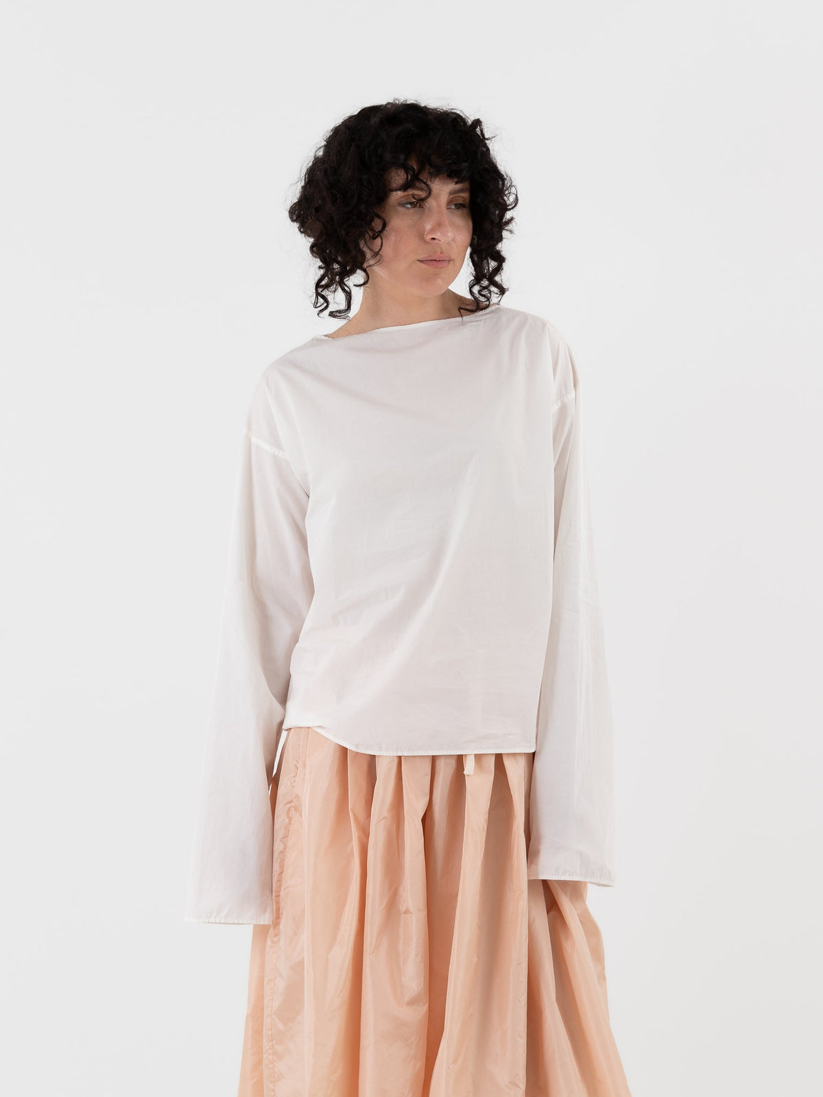 Nitto Duna Blouse in Off White - NITTO at Worthwhile - shop TOP