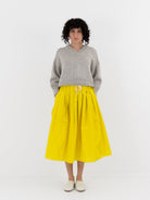 Nitto Gelsa Skirt in Limone - NITTO at Worthwhile - shop SKIRT