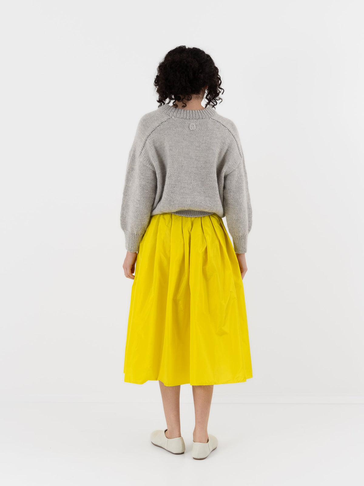 Nitto Gelsa Skirt in Limone - NITTO at Worthwhile - shop SKIRT