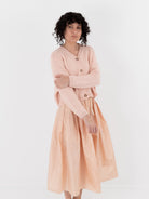 Nitto Nino OSW Cardigan in Baby Pink - NITTO at Worthwhile - shop CARDIGAN