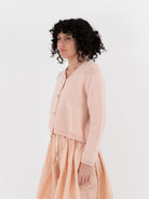 Nitto Nino OSW Cardigan in Baby Pink - NITTO at Worthwhile - shop CARDIGAN