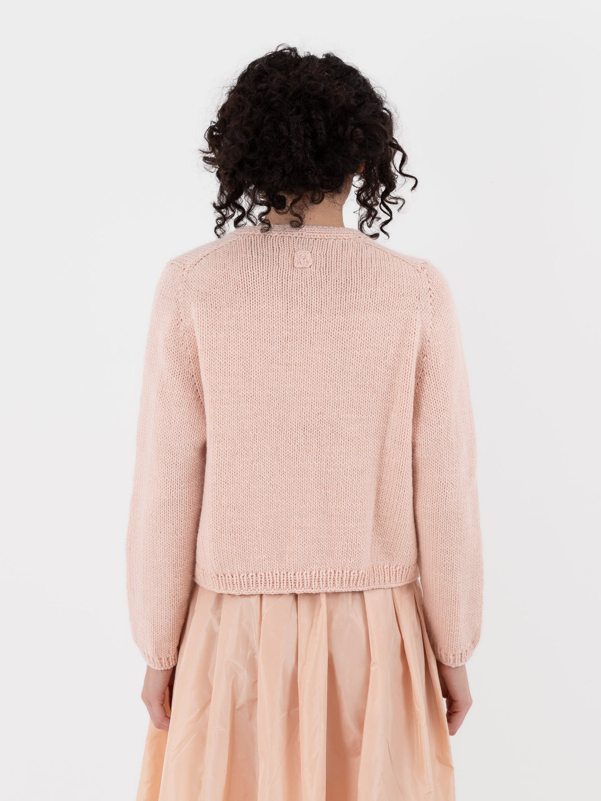 Nitto Nino OSW Cardigan in Baby Pink - NITTO at Worthwhile - shop CARDIGAN