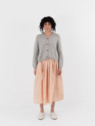 Nitto Nino OSW Cardigan in Light Grey - NITTO at Worthwhile - shop CARDIGAN