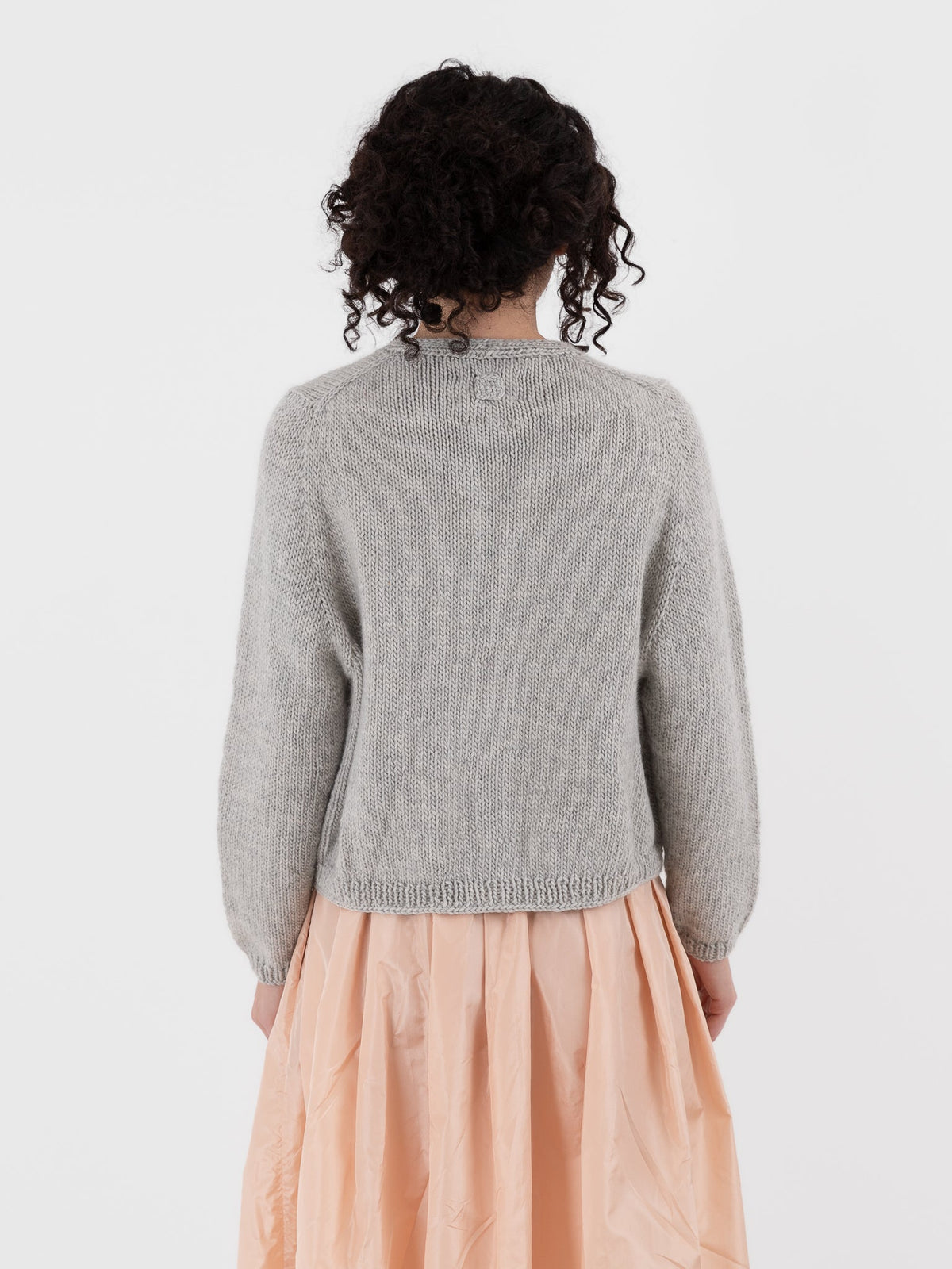Nitto Nino OSW Cardigan in Light Grey - NITTO at Worthwhile - shop CARDIGAN