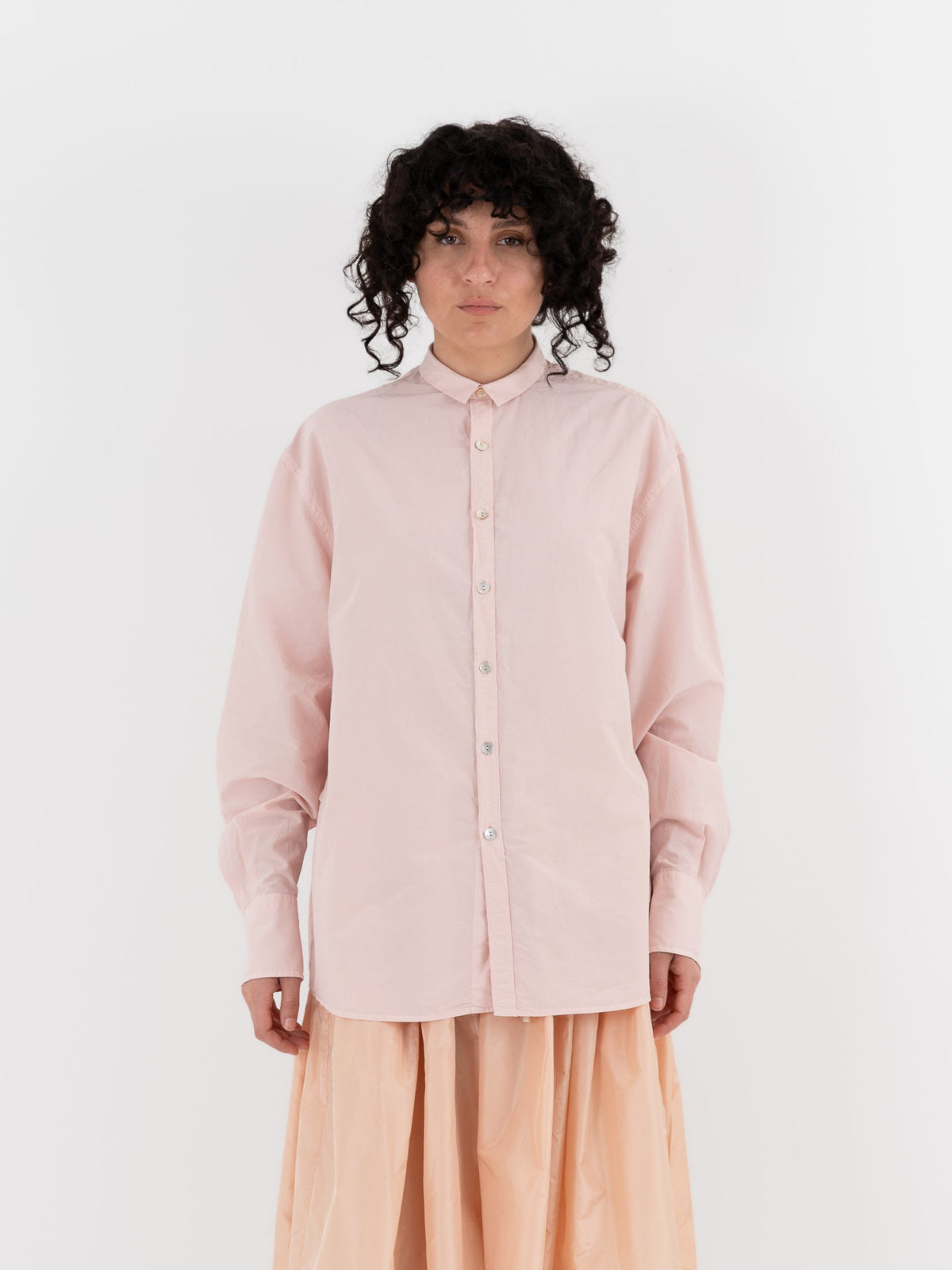 Nitto Pamela Shirt in Baby Pink - NITTO at Worthwhile - shop TOP