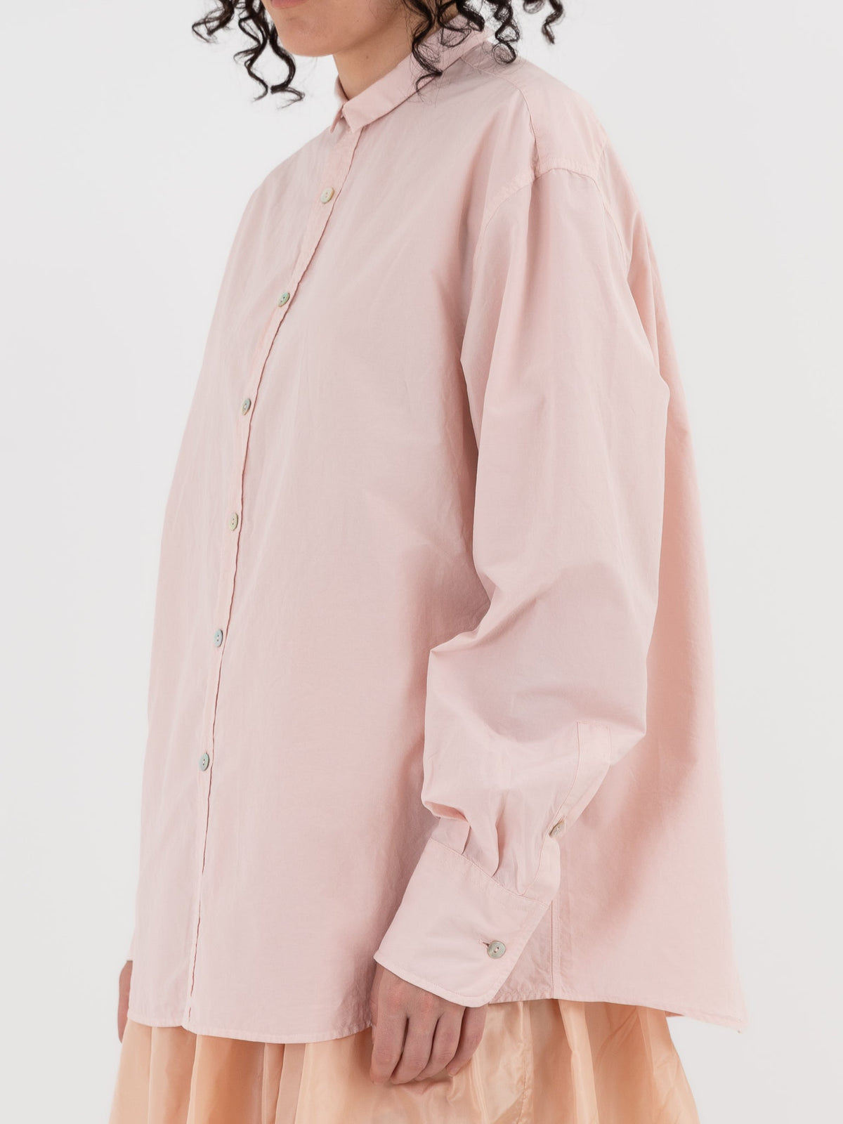 Nitto Pamela Shirt in Baby Pink - NITTO at Worthwhile - shop TOP