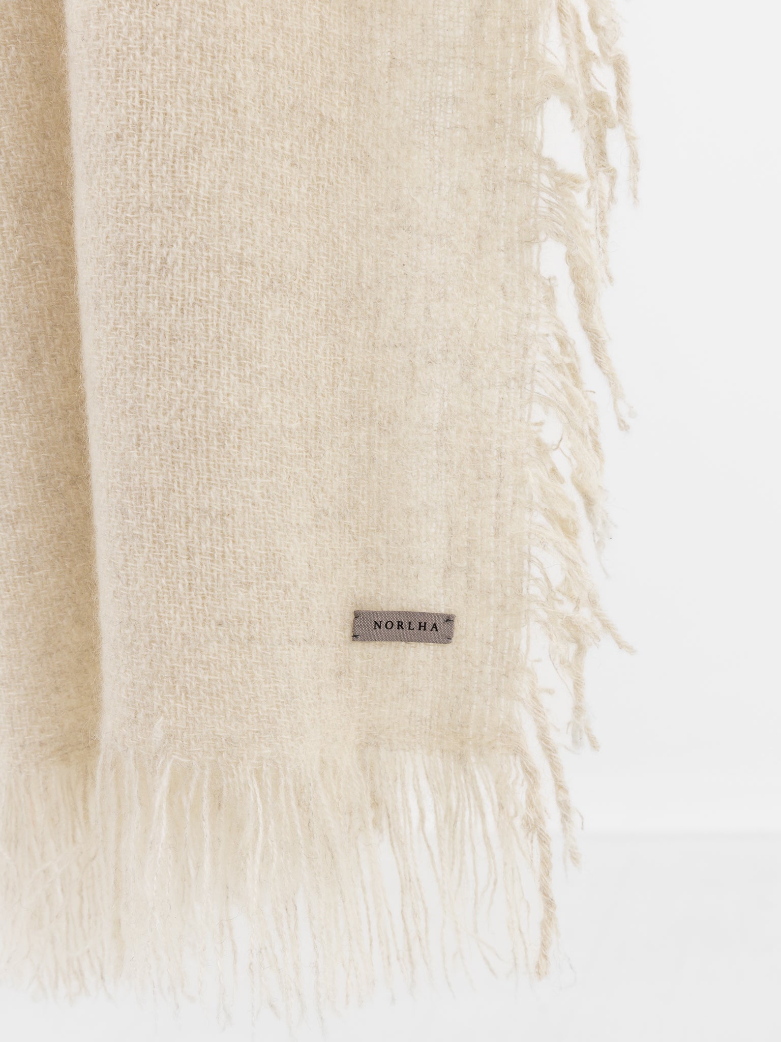 Norlha Nomad Net Crest Scarf in Natural White - NORLHA at Worthwhile - shop SCARF