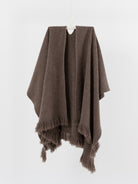 Norlha Split Cape in Natural Yak Grey - NORLHA at Worthwhile - shop SCARF