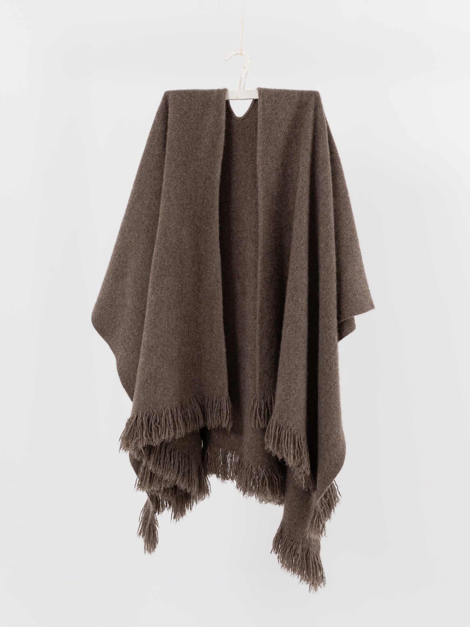 Norlha Split Cape in Natural Yak Grey - NORLHA at Worthwhile - shop SCARF