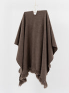 Norlha Split Cape in Natural Yak Grey - NORLHA at Worthwhile - shop SCARF