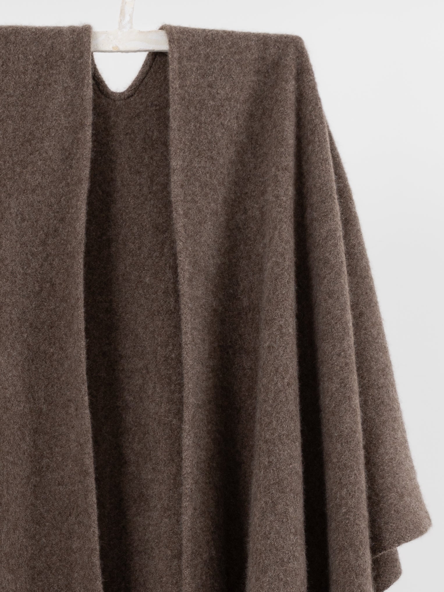 Norlha Split Cape in Natural Yak Grey - NORLHA at Worthwhile - shop SCARF