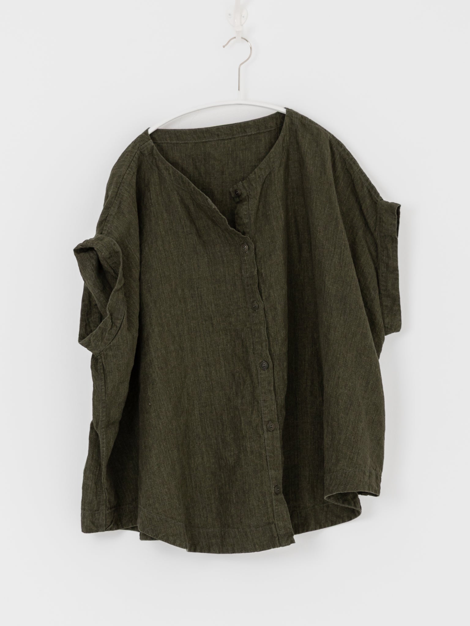 Casey Casey Orsan New Francesca Top in Khaki - CASEY CASEY ORSAN at Worthwhile - shop TOP