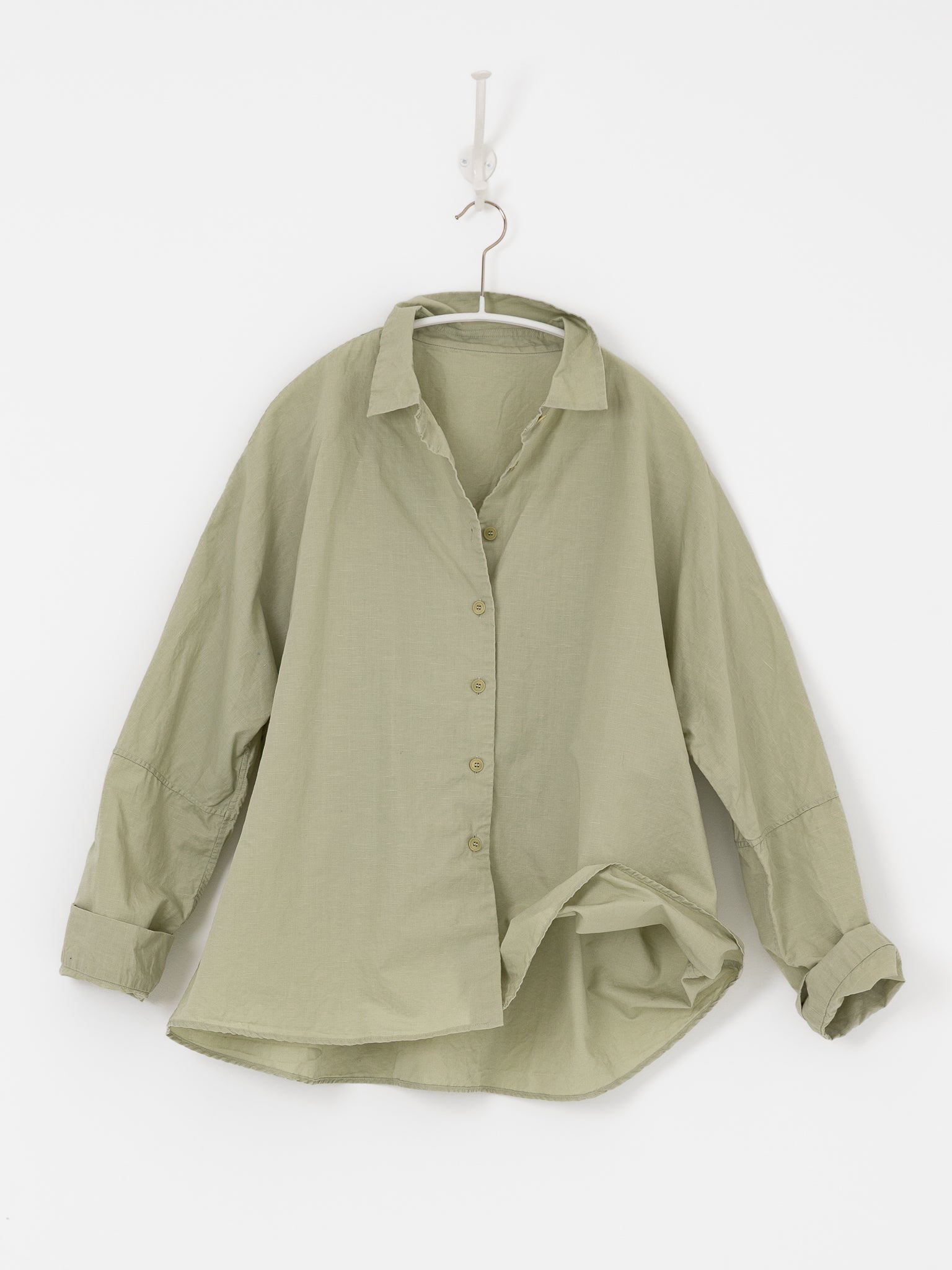 Casey Casey Orsan Waga L/S Shirt in Light Green - CASEY CASEY ORSAN at Worthwhile - shop TOP