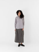 POLYPLOID B.D Shirt B in Gray Stripe - POLYPLOID at Worthwhile - shop TOP