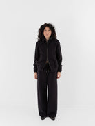 POLYPLOID Highneck Blouson B in Dark Navy - POLYPLOID at Worthwhile - shop TOP