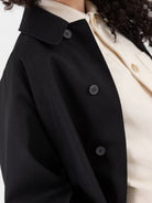 POLYPLOID Long Coat B in Black - POLYPLOID at Worthwhile - shop COAT