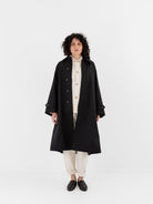 POLYPLOID Long Coat B in Black - POLYPLOID at Worthwhile - shop COAT
