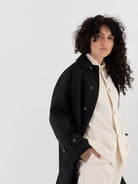 POLYPLOID Long Coat B in Black - POLYPLOID at Worthwhile - shop COAT