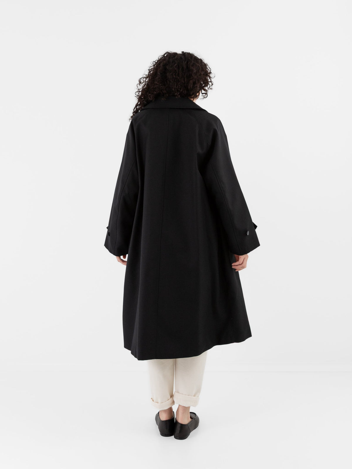 POLYPLOID Long Coat B in Black - POLYPLOID at Worthwhile - shop COAT