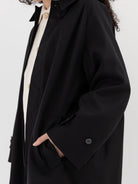 POLYPLOID Long Coat B in Black - POLYPLOID at Worthwhile - shop COAT